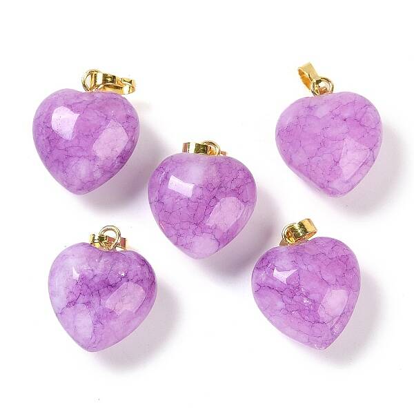 Dyed Natural Jade Pendants