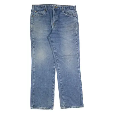 DICKIES Lined Mens Jeans Blue Regular Straight Stone Wash W34 L30
