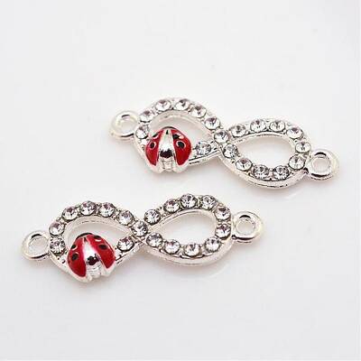 Alloy Rhinestone Links connectors