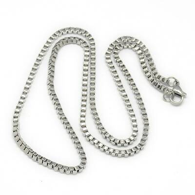Tarnish Resistant Trendy Unisex 201 Stainless Steel Box Chain Necklaces