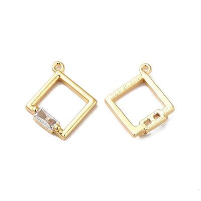 Brass Cubic Zirconia Charms