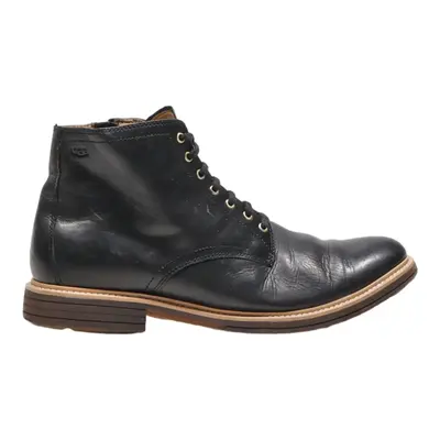 UGG Lace-Up Boots Black Leather Womens UK 7.5
