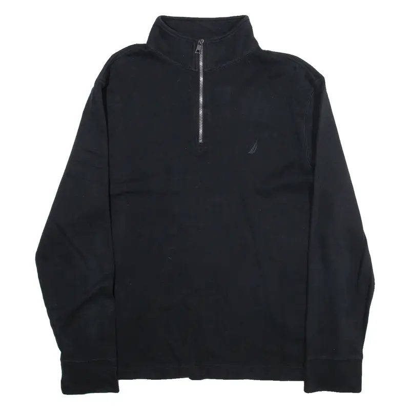 NAUTICA Womens Sweatshirt Blue 1/4 Zip XL