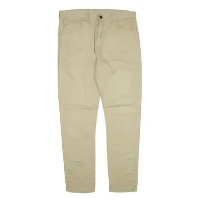 DICKIES Workwear Trousers Beige Slim Skinny Womens W32 L30