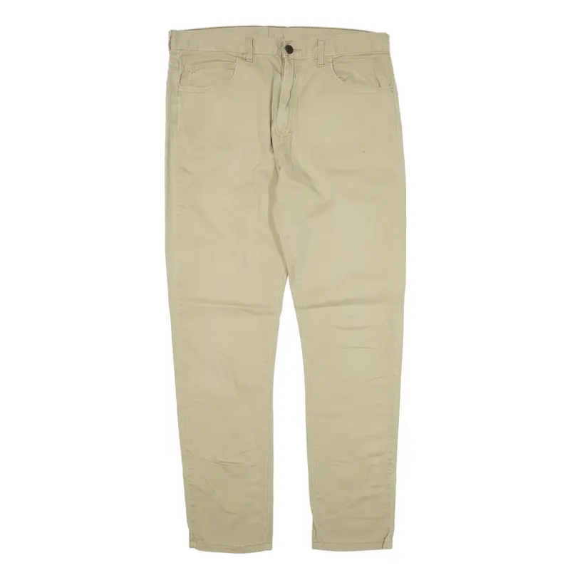 DICKIES Workwear Trousers Beige Slim Skinny Womens W32 L30