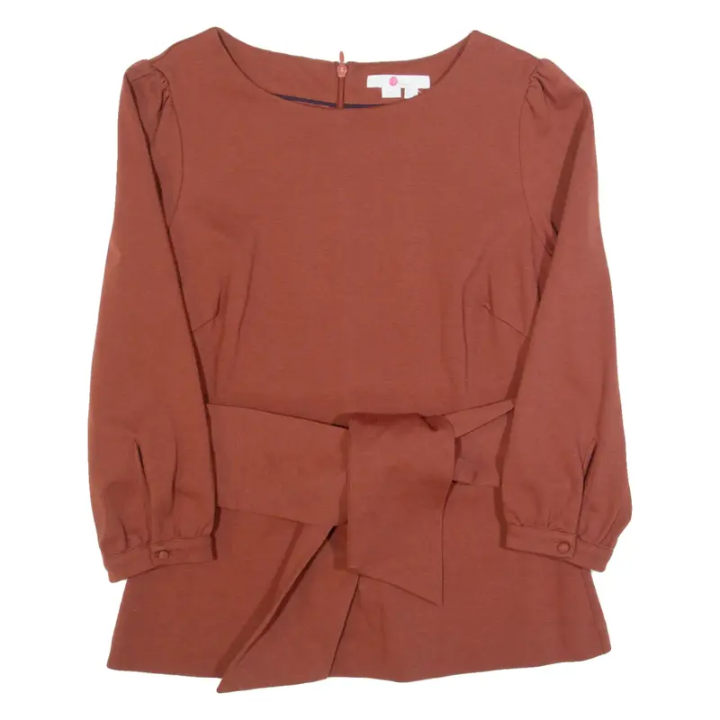 BODEN Womens Top Orange 3/4 Sleeve UK 10