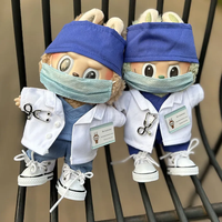 Clothes For La-bu-bu ，17CM  Academician nurse doctor uniform suit，Labubu Design Clothing【Not included Doll】Doll Doll ...