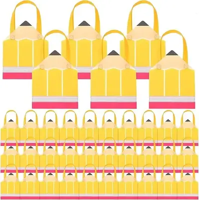 Back to School Pencil Gift Bags Non Woven Gift Handbags Jesus Love You Bag Glow in the Dark Bag Butterfly Party Favors Bag fo...