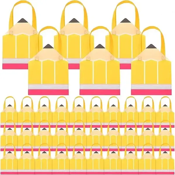 Back to School Pencil Gift Bags Non Woven Gift Handbags Jesus Love You Bag Glow in the Dark Bag Butterfly Party Favors Bag fo...