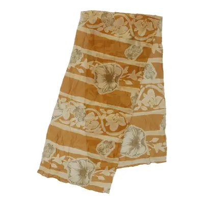 Unbranded Floral Scarf - No Size Yellow Polyester