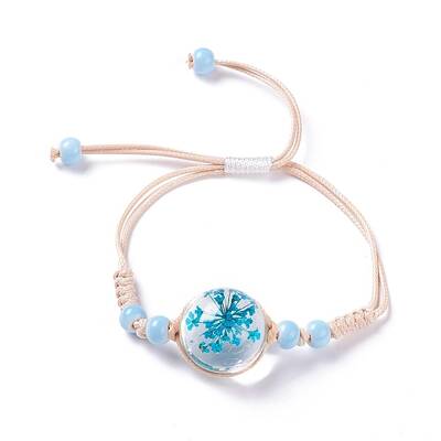 Porcelain Beads Braided Bead Bracelet for Girl Women
