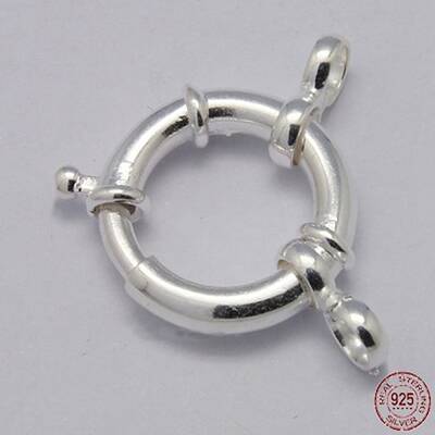 925 Sterling Silver Large Spring Rings Clasps