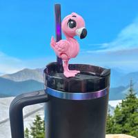Animal Tumbler Straw Buddy Straw Figurine 3D Printed Drinkware