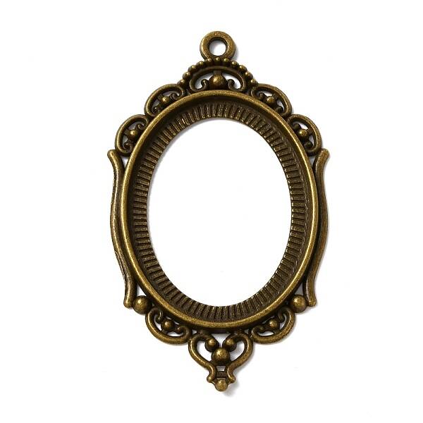Zinc Alloy Pendant Cabochon Settings