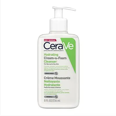Cerave Moisturizing Cleanser in Cream Mousse - Volume: 236 ml