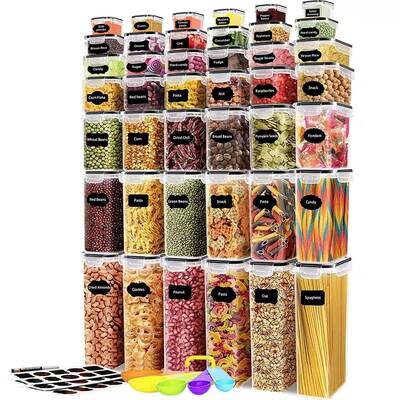 AISOON 68/32 PCS Airtight Food Storage Containers with Lids – BPA-Free, Leakproof Cereal Dispenser, Stackable Kitchen &