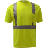 Boston Industrial High Visibility Class II Reflective T-Shirt Hydro-wicked