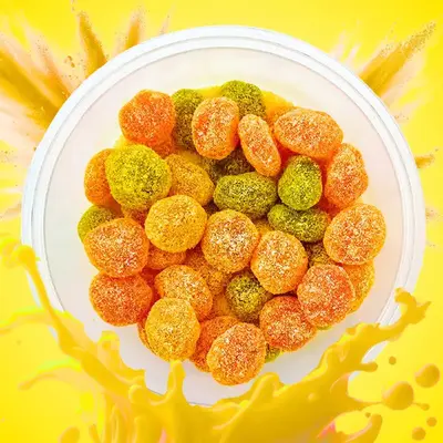 Sour Pineapple Gushiez 6oz Jar - Sour Candy - sour snack | Chamoy Calavera sour snack gushiez sour belt sour power sweet Tan...