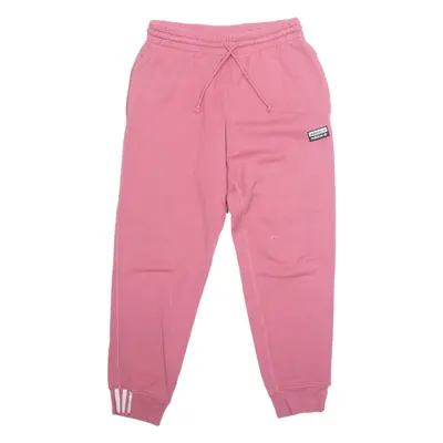 ADIDAS ORIGINALS Womens Joggers Pink Tapered M W28 L28