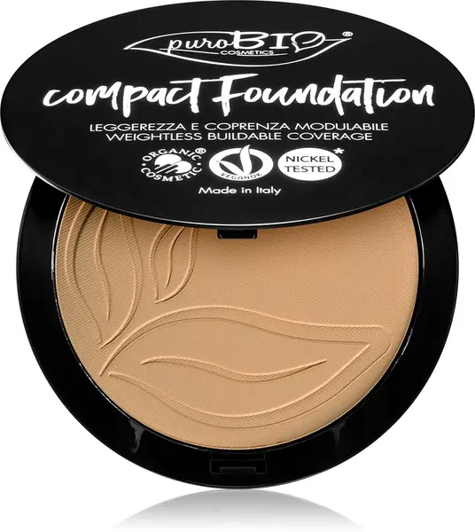 puroBIO Cosmetics compact powder foundation SPF 10 color 03 9 g