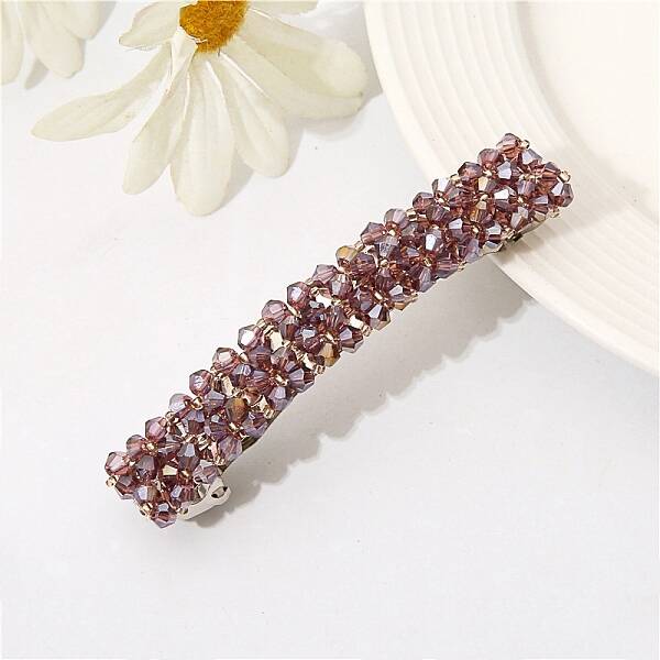 Glass Beaded Hair Barrettes