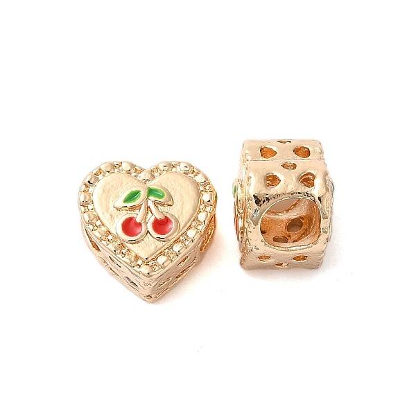 Rack Plating Alloy Enamel European Beads