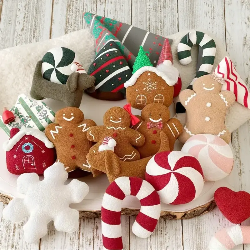 Christmas Cushion, Gingerbread man pillow, Gingerbread girl pillow, Gingerbread house pillow, Snowman pillow,Santa/Candy cane...