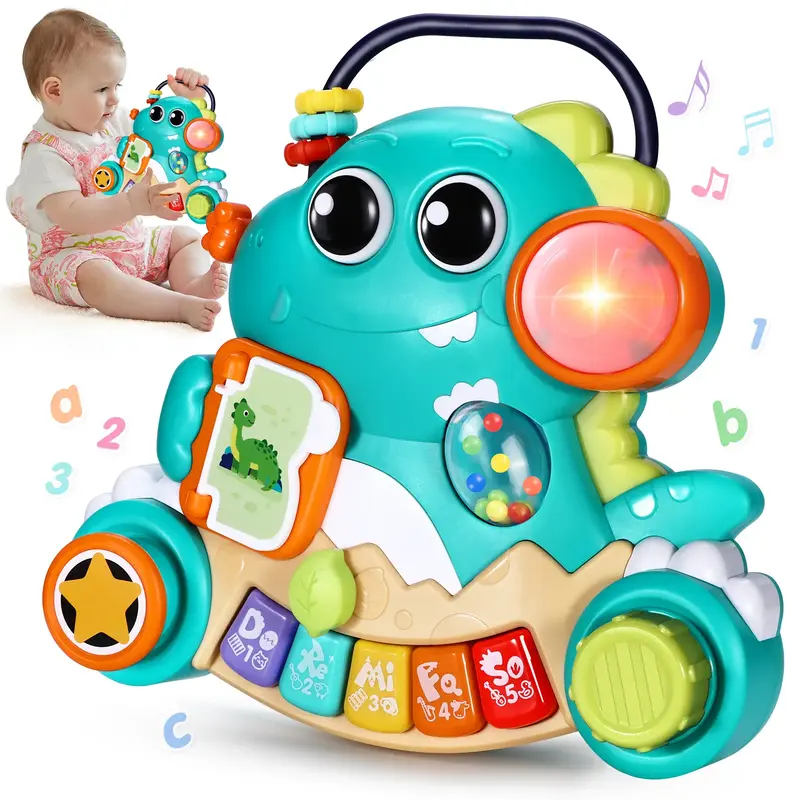 Moosia Baby Toys 6-12 Months Dinosaur Piano Music Light Up Toys for 1 Year Old Boys Girls Infant Toys for 7 8 9 10 12 18 Mont...