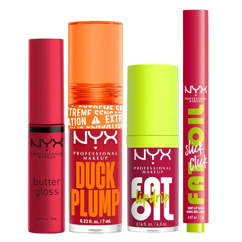 Fan-fave Gloss 4-piece Set, NYX Professional Makeup