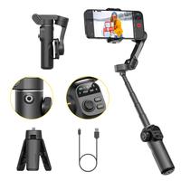 AOCHUAN Gimbal Stabilizer for iPhone, 3-Axis Smartphone Gimbal Built in 7.8' Extension Rod, Portable Gimbal Stabilizer w/OLED...