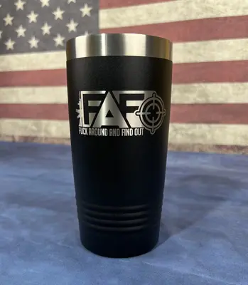 FAFO 20oz Tumbler - Laser Etched Design for Kitchenware and Drinkware