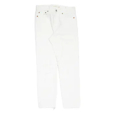 LEVI'S Distressed Womens Jeans White Slim Skinny W26 L27