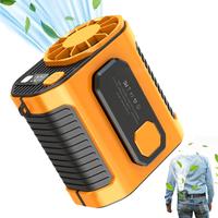 Portable Waist Fan Under Shirt Rechargeable 5000mAh Powerful Wind for up to 24 Working Hours Personal Cooling Fan Mini Hands-...