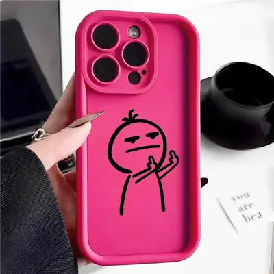 Cartoon Character Pattern Phone Case, Cute Phone Protective Cover, Phone Accessory Compatible with iPhone 7 8 X 11 12 13 14 1...