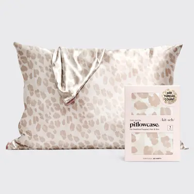 Kitsch Satin Pillowcase in Leopard