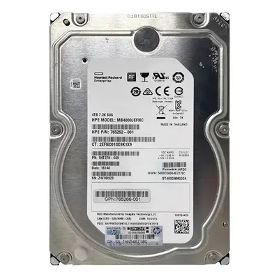 765252-001 HP 4TB 12Gb/s SAS 7200 3.5-Inch Hard Drive