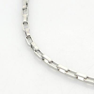 Tarnish Resistant Unisex Casual Style 304 Stainless Steel Box Chain Necklaces