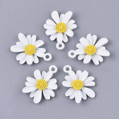 Spray Painted Alloy Pendants