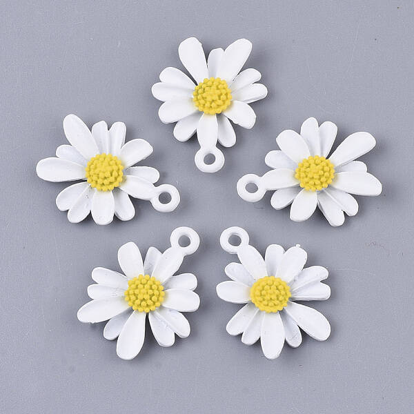 Spray Painted Alloy Pendants