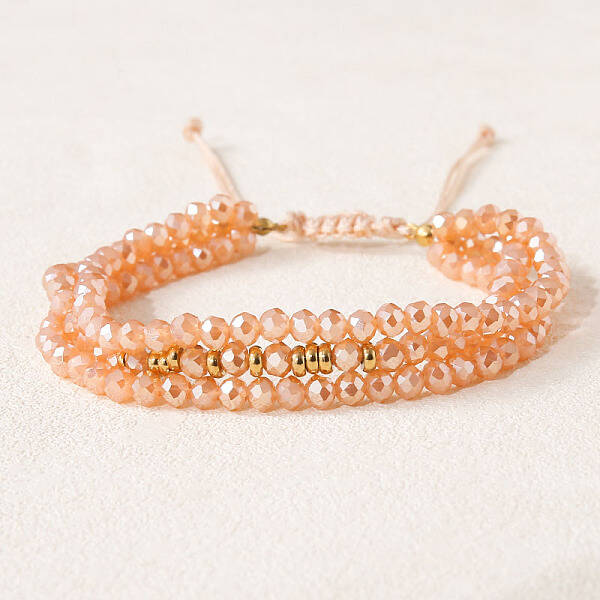Bohemian Style Glass Beaded Braided Bead Bracelets