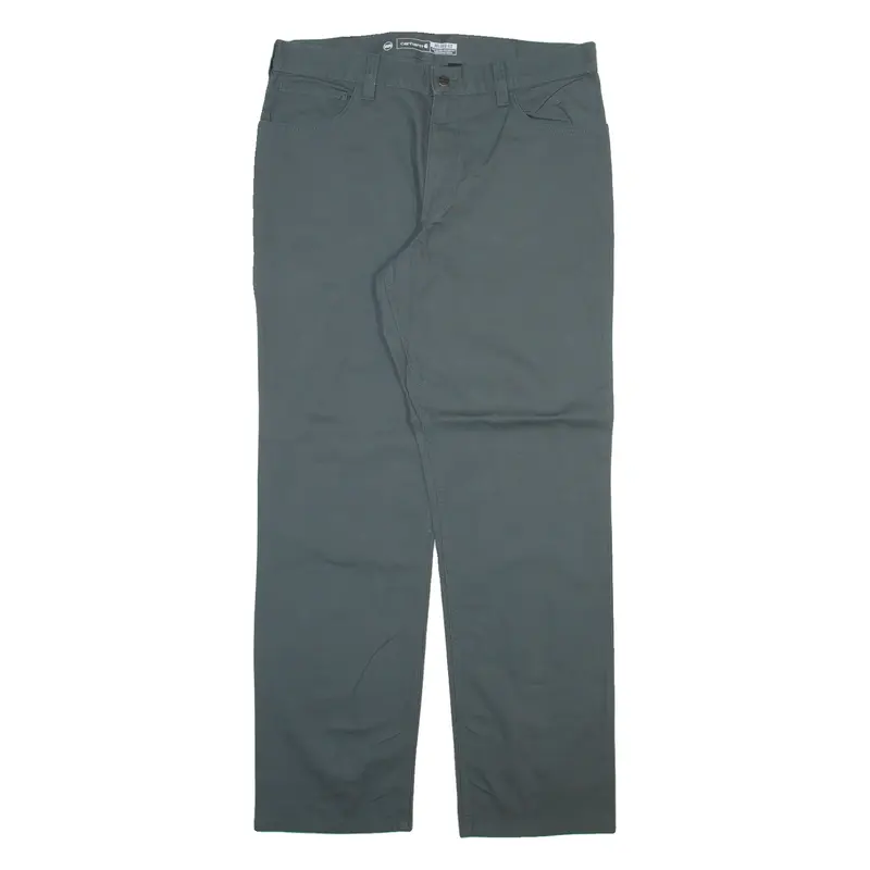 CARHARTT Mens Trousers Blue Relaxed Straight W35 L32