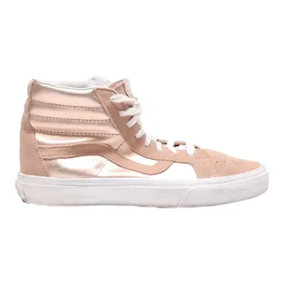 VANS Authentic High Top Trainers Pink Leather Womens UK 5