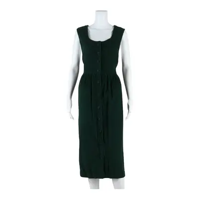 APPLESEEDS Womens A-Line Dress Green Sleeveless Midi 2XL