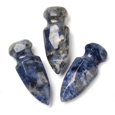 Natural Sodalite Craved Sword Model Ornament