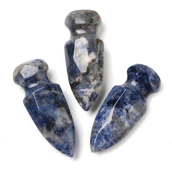 Natural Sodalite Craved Sword Model Ornament