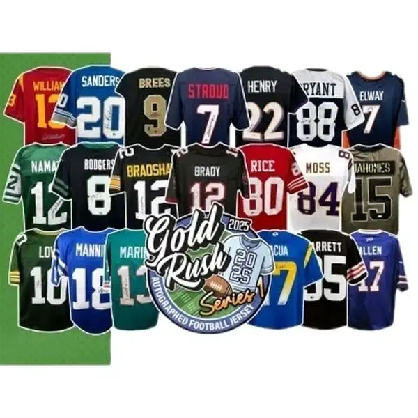 PYD 2024 Gold Rush Autographed Football Jersey Series 2