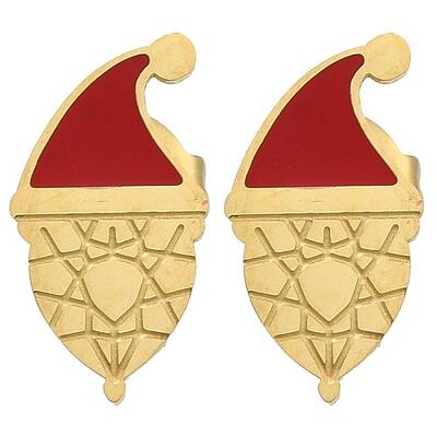Ion Plating(IP) 304 Stainless Steel Enamel Stud Earrings