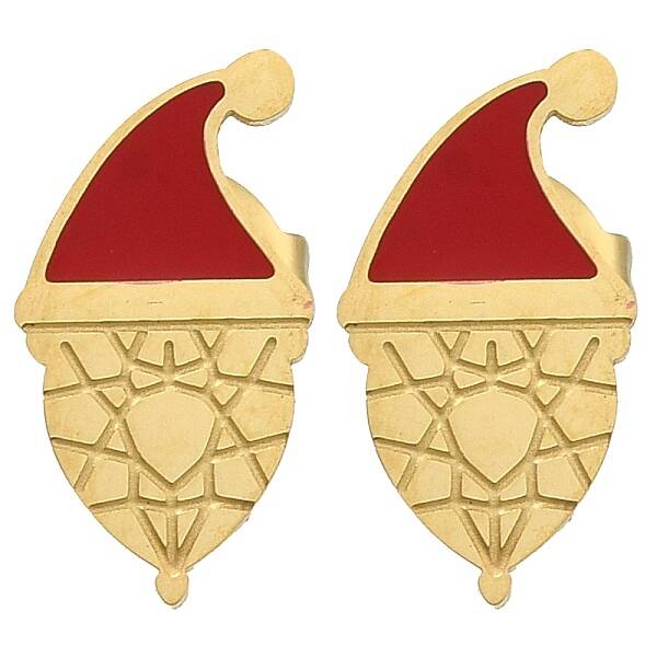 Ion Plating(IP) 304 Stainless Steel Enamel Stud Earrings