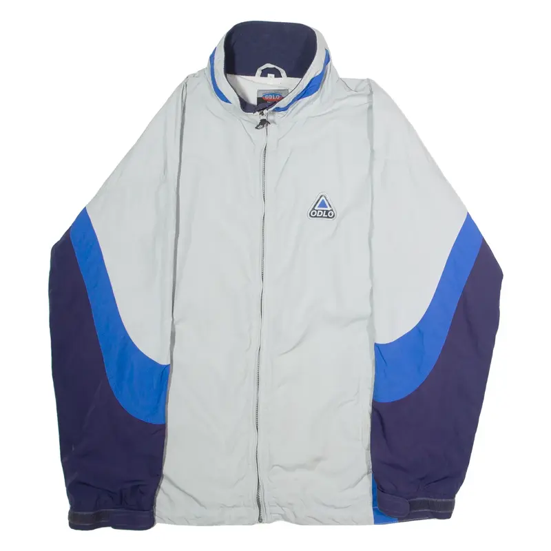 ODLO Mens Windbreaker Jacket Grey Colourblock L