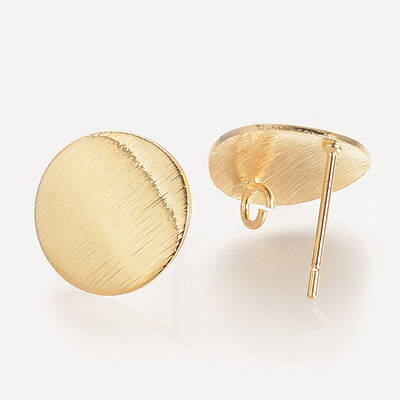 Brass Ear Stud Findings